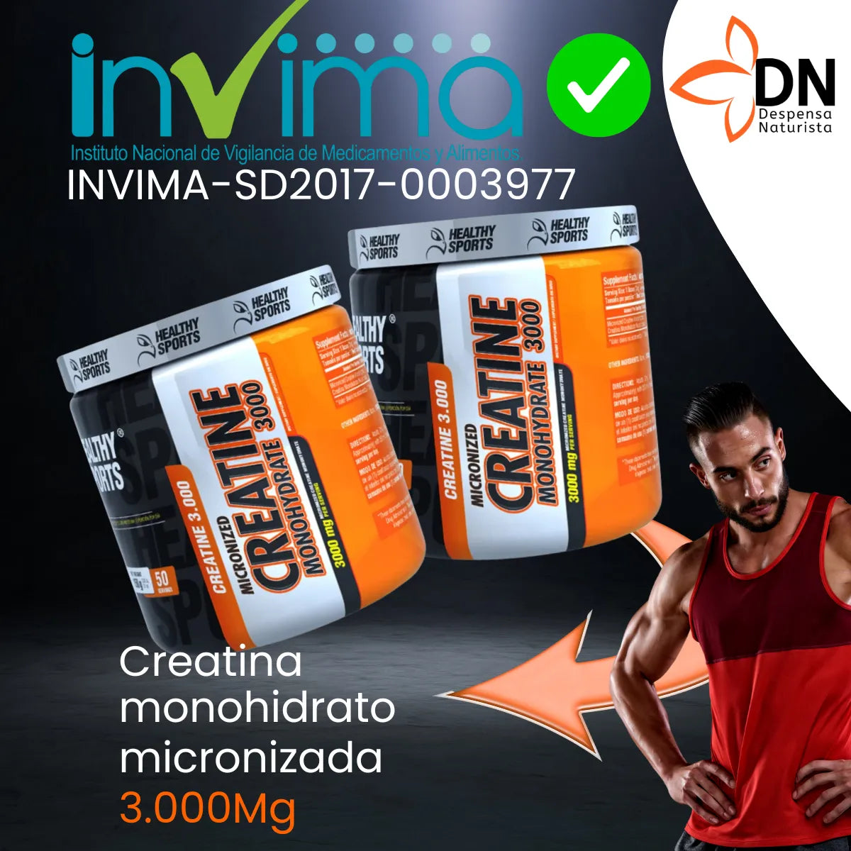 Creatina Healthy Sports 150gr - Progreso Visible